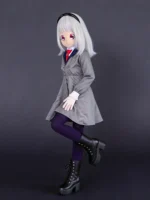 135cm Sponge Anime Love Doll Gray Suit - Image 3