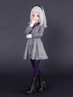135cm Sponge Anime Love Doll Gray Suit