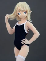 135cm Sponge Anime Love Doll Normal Skin Blue Swimsuit - Image 2