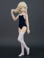 135cm Sponge Anime Love Doll Normal Skin Blue Swimsuit - Image 6