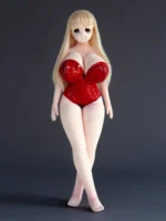 150cm Anime Sponge Love Doll Huge Breast Red Bikini