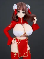 150cm Anime Sponge Love Doll Huge Breast Cos Green Maid Suit - Image 2