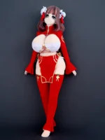 150cm Anime Sponge Love Doll Huge Breast Cos Green Maid Suit