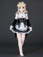 126cm Anime Sponge Doll Flat Breast Maid Suit