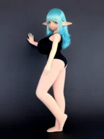 150cm Anime Sponge Doll Huge Breast Blue Swimsuit - Image 2