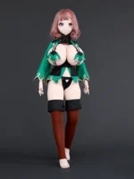150cm Anime Sponge Doll Huge Breast Green Dress - Image 3