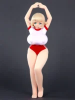 150cm Anime Sponge Doll Huge Breast Red Dress - Image 3